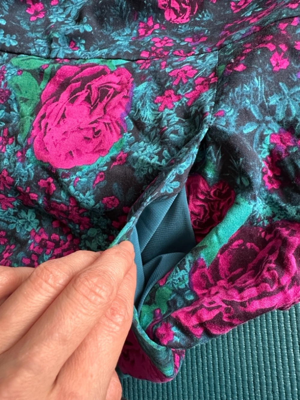 Plenty by Tracy Reese Mareena Dress 12 Blue Purple Floral Stitch Fix NWT - Picture 9 of 10